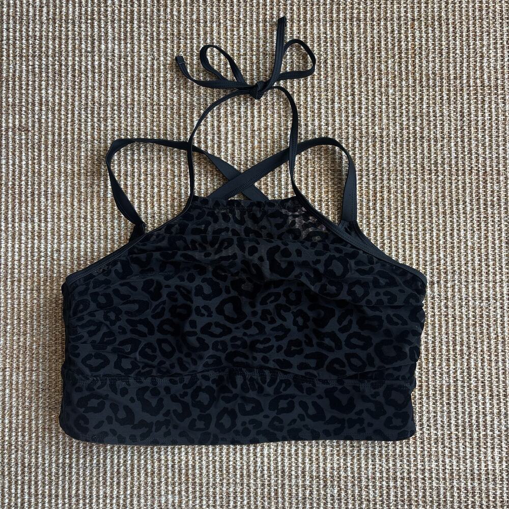 🐆 Torrid Leopard Print Sports Bra Bralette | Size 1 | Criss Cross Straps